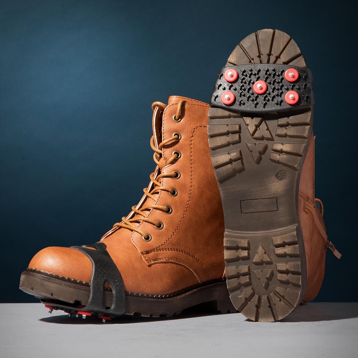 Action Traction Quick Cleats — angled detail of slip-on traction grips