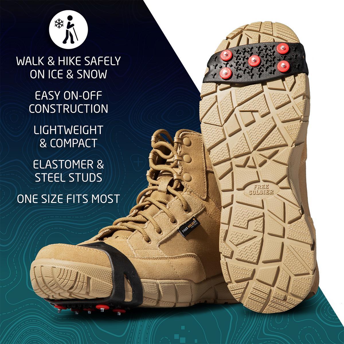Action Traction Quick Cleats ice cleats — close-up of traction studs