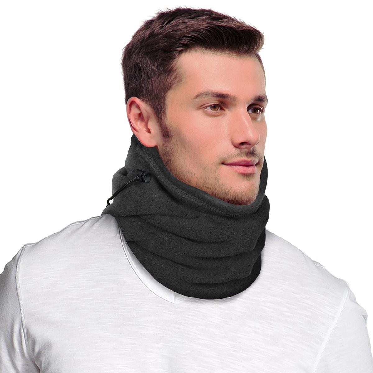 ActionTech 5-in-1 Fleece Balaclava — stitching and seam detail