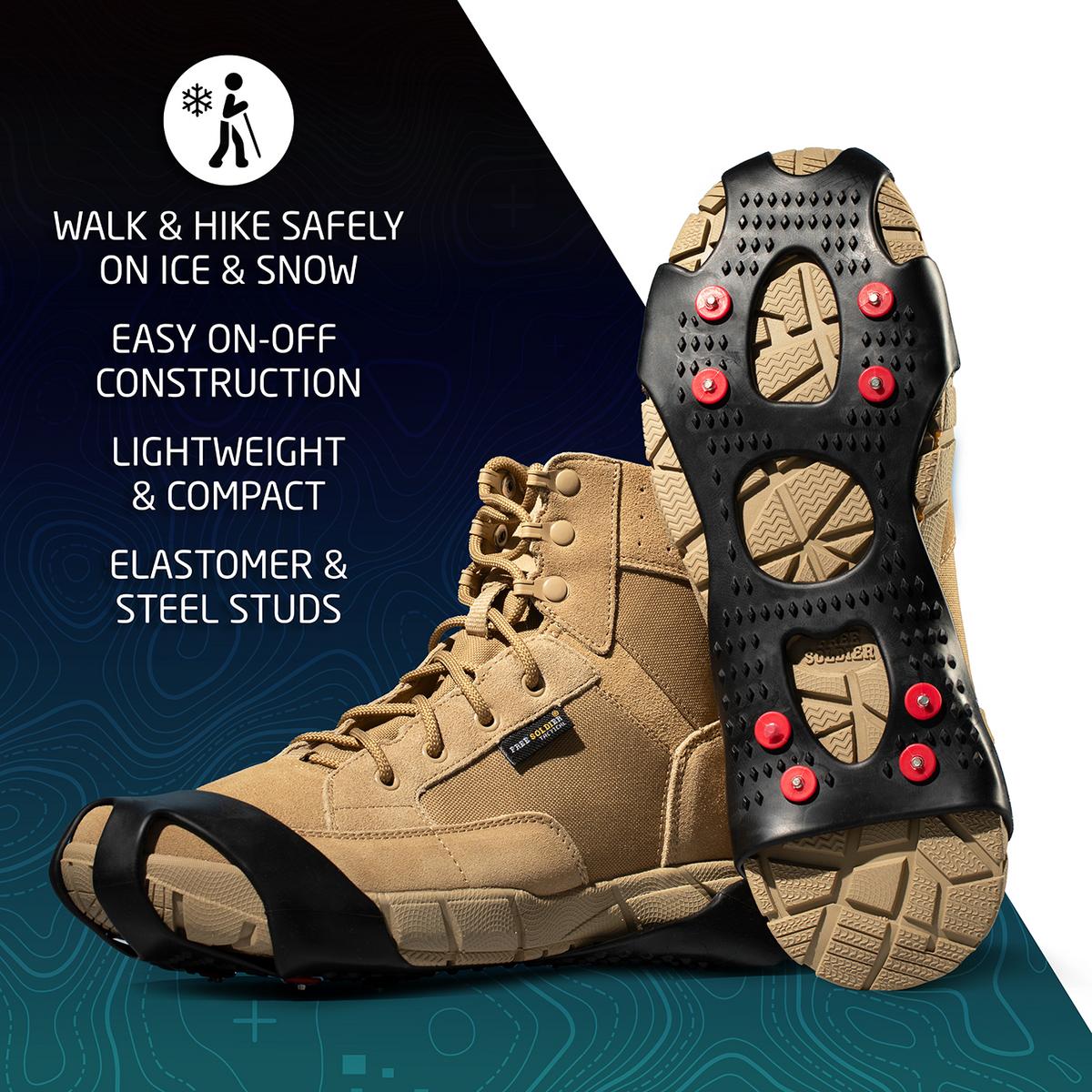 Action Traction Original Ice Cleats — heel strap and grip detail