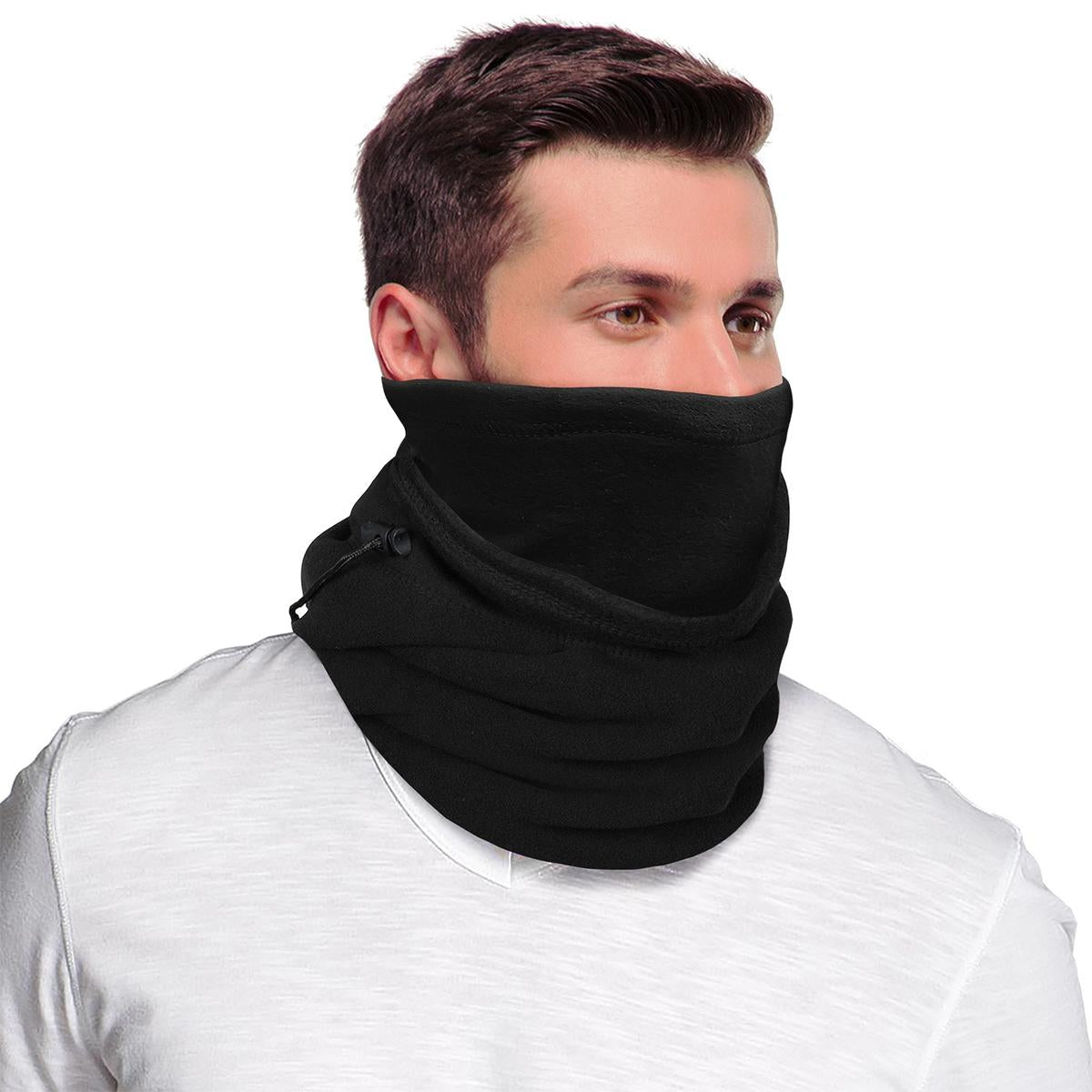 ActionTech 5-in-1 Fleece Balaclava worn as a beanie