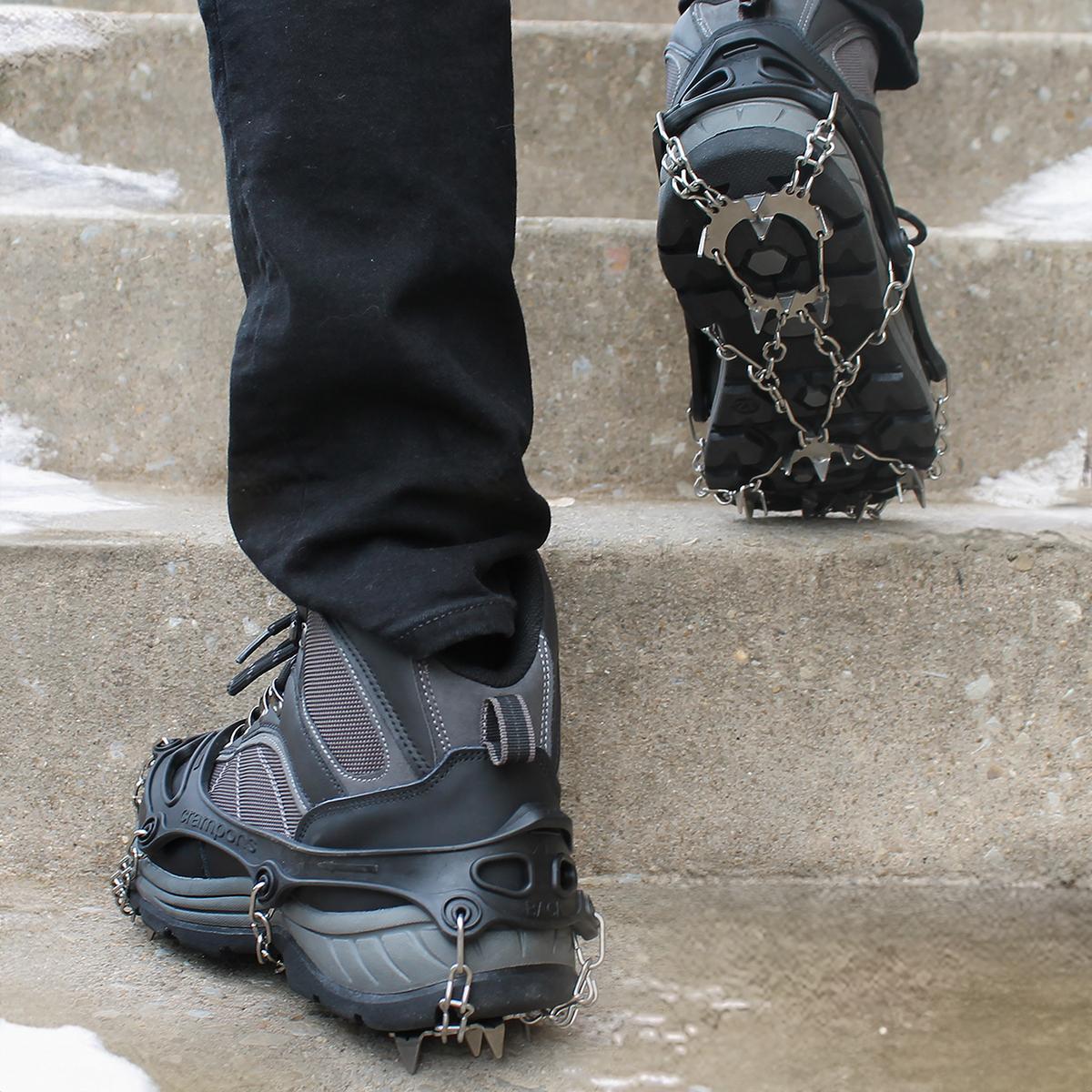 Action Traction Pro Ice Cleats — reinforced stretch harness detail