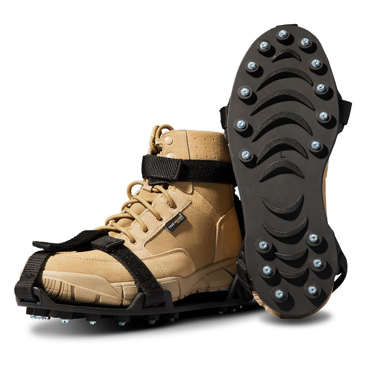 Action Traction Elite Hex Full-Foot Ice Cleats — front view