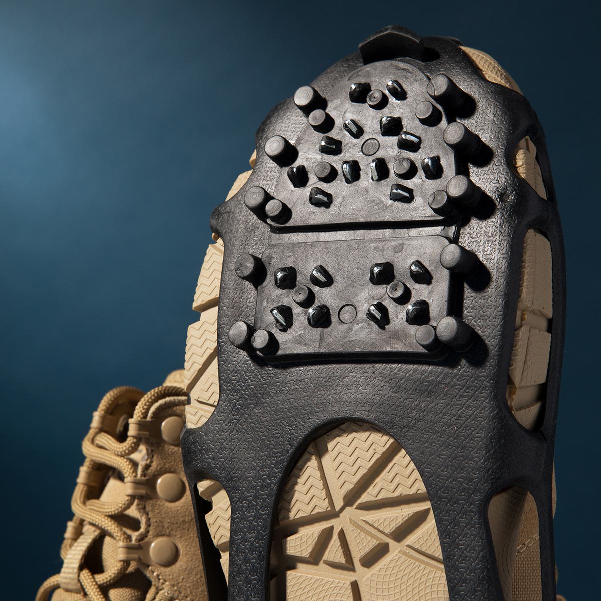 Action Traction Slip-on Cleats — heel and harness detail