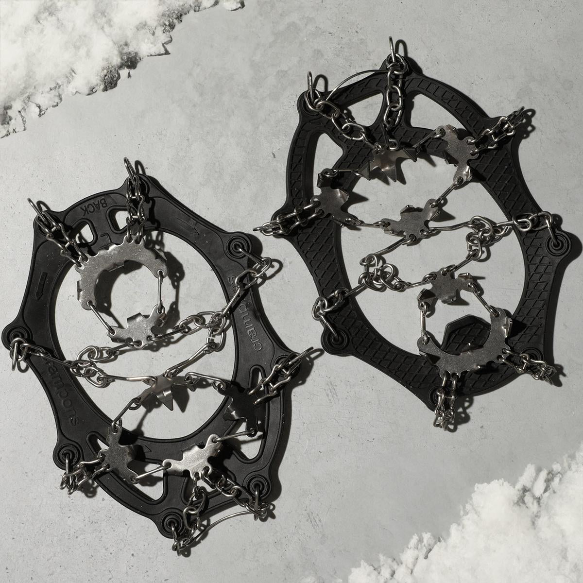 Action Traction Pro Ice Cleats — angled view of heavy-duty traction