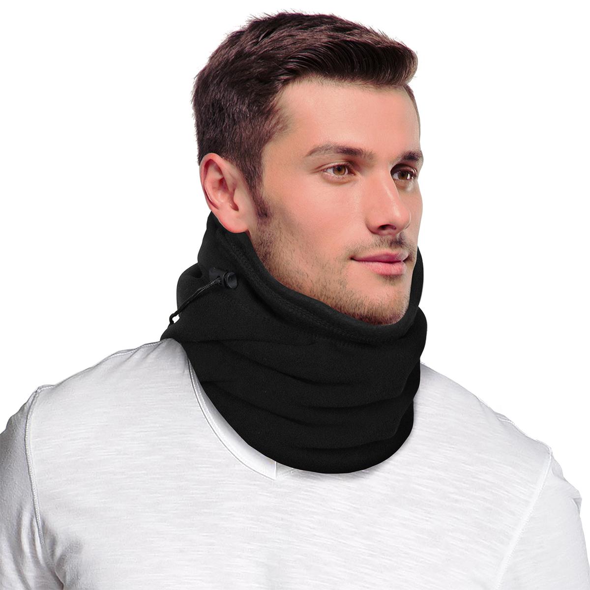 ActionTech 5-in-1 Fleece Balaclava worn as a half face cover