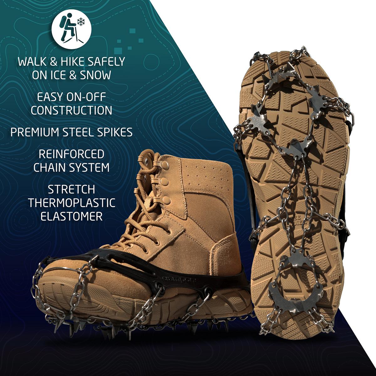 Action Traction Pro Ice Cleats — packaging and contents