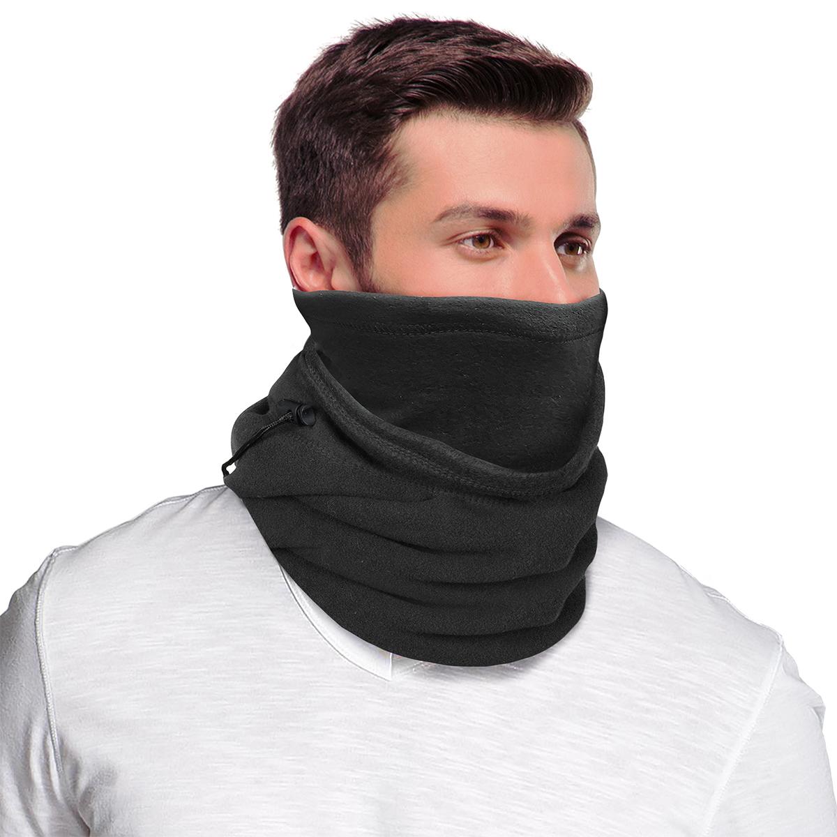 ActionTech 5-in-1 Fleece Balaclava — flat lay showing full length