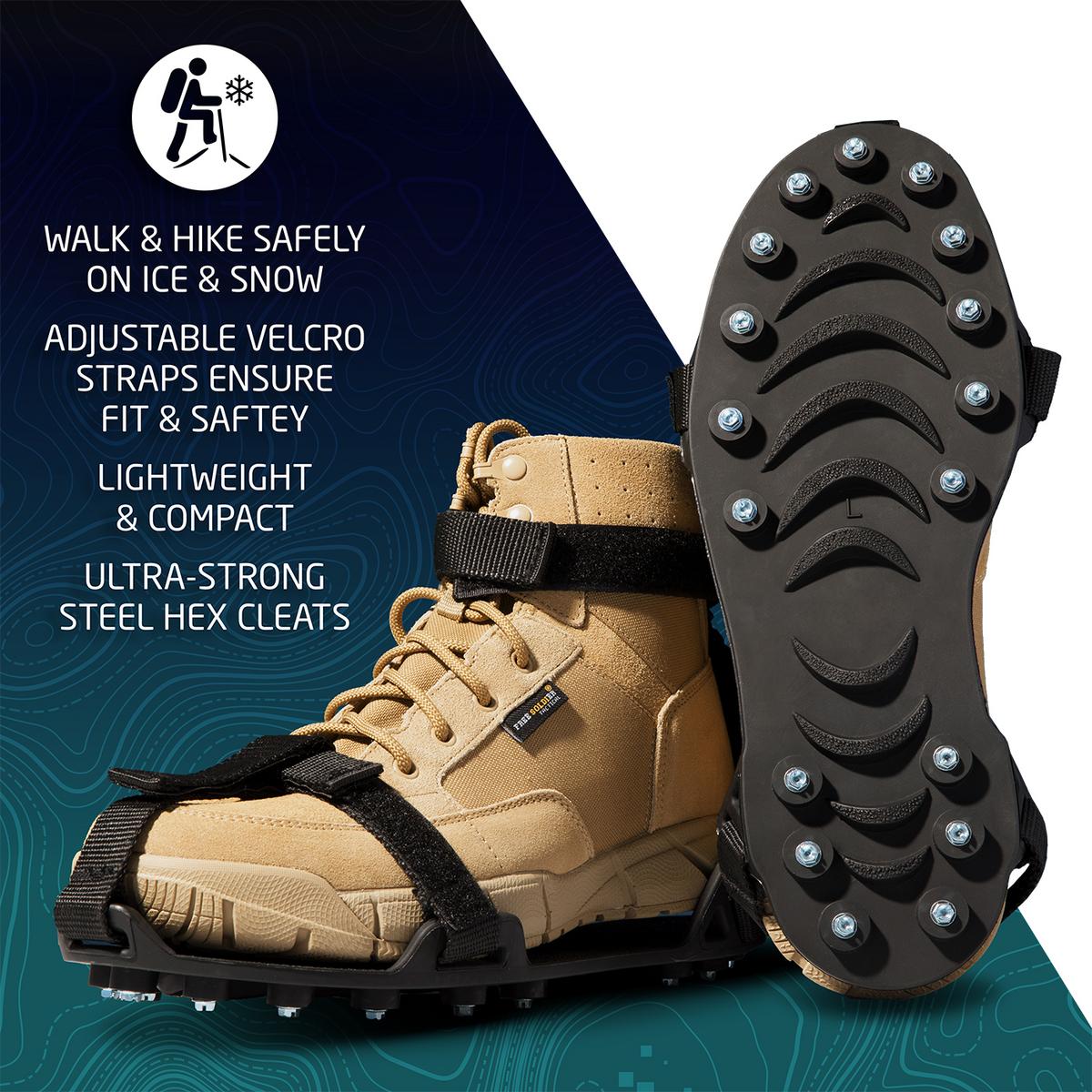 Action Traction Elite Hex Full-Foot Traction Ice Cleats