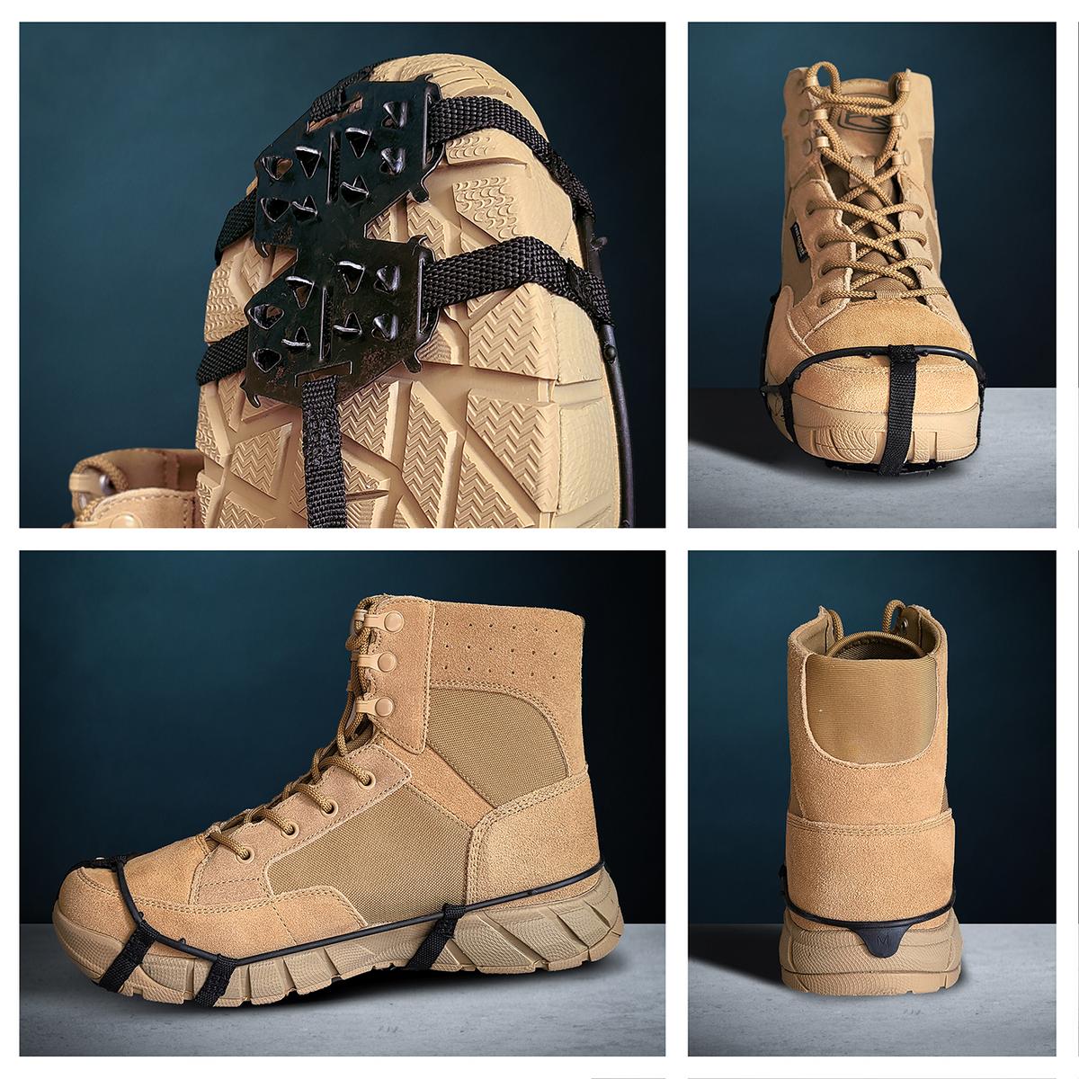 Action Traction Hiking Crampons — heel and strap detail