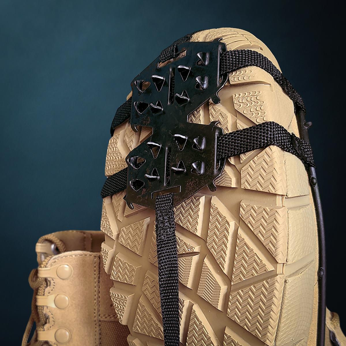 Action Traction Hiking Ice Cleat Crampons — packaging and contents