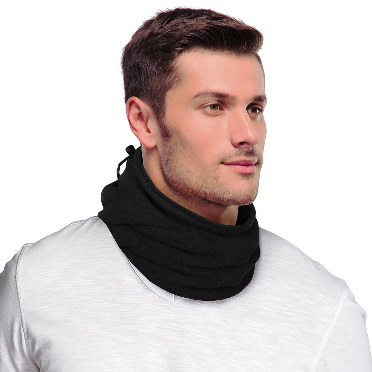 ActionTech Original Fleece Neck Gaiter — worn outdoors in cold weather